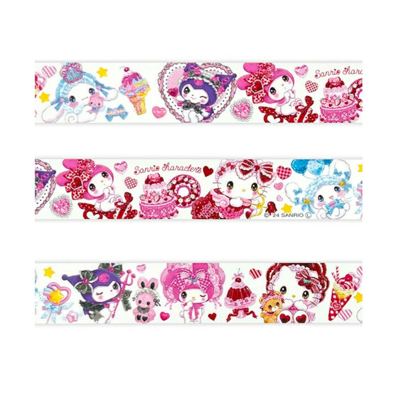 Clothes-Pin Amenomori Fumika x Sanrio Masking Tape [MT-84032] - Sanrio Characters